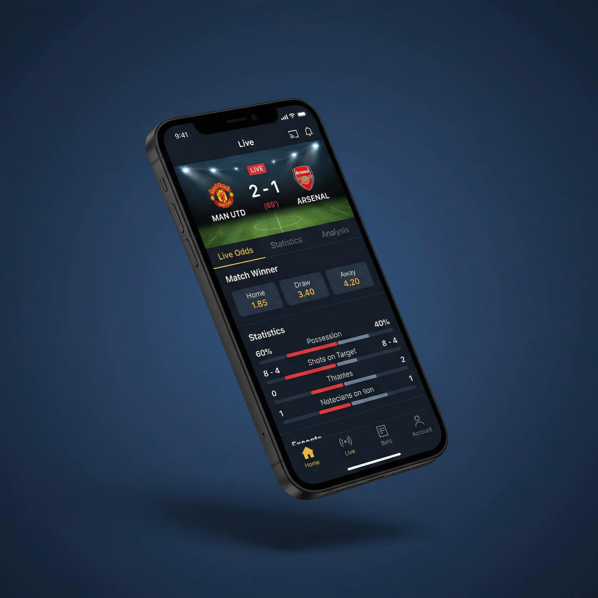 体育平台移动端APP界面展示